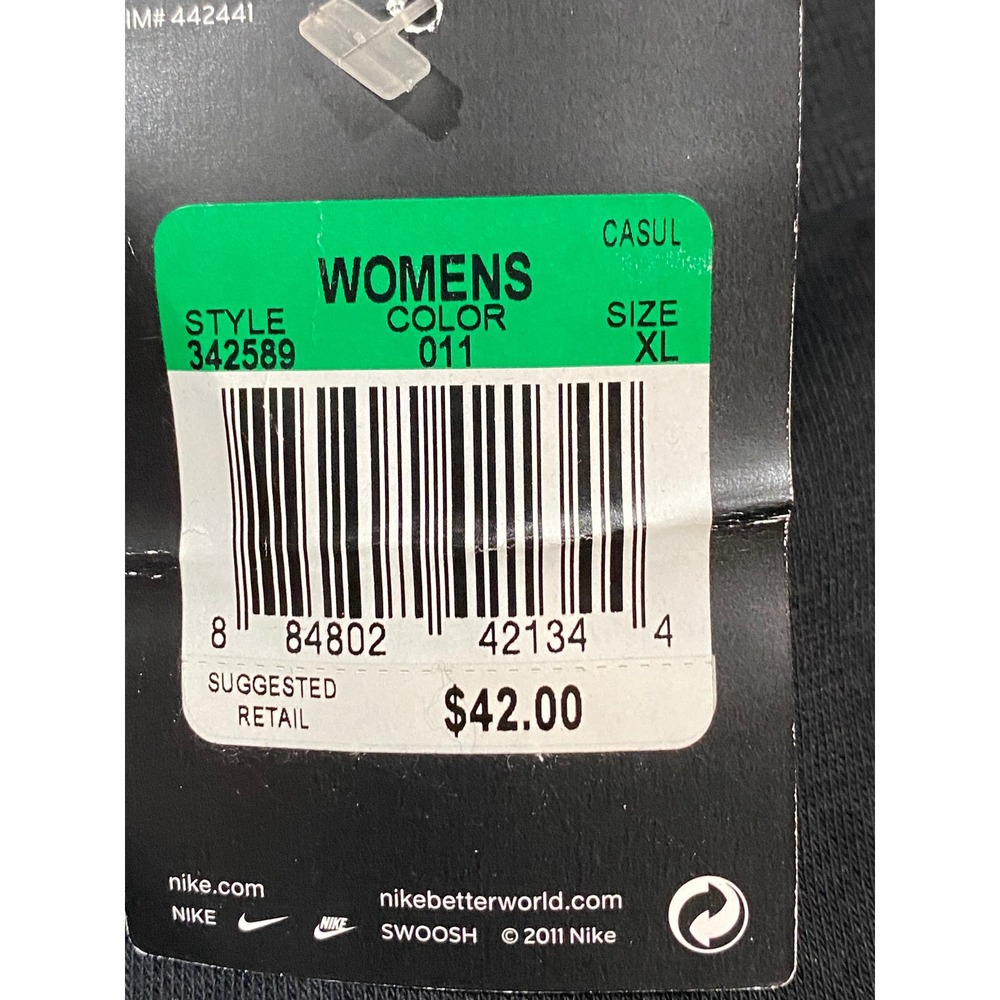 Nike Womens Black Wide Leg Lounge Athletic Pants XL NWT 342589-011 - Picture 6 of 8